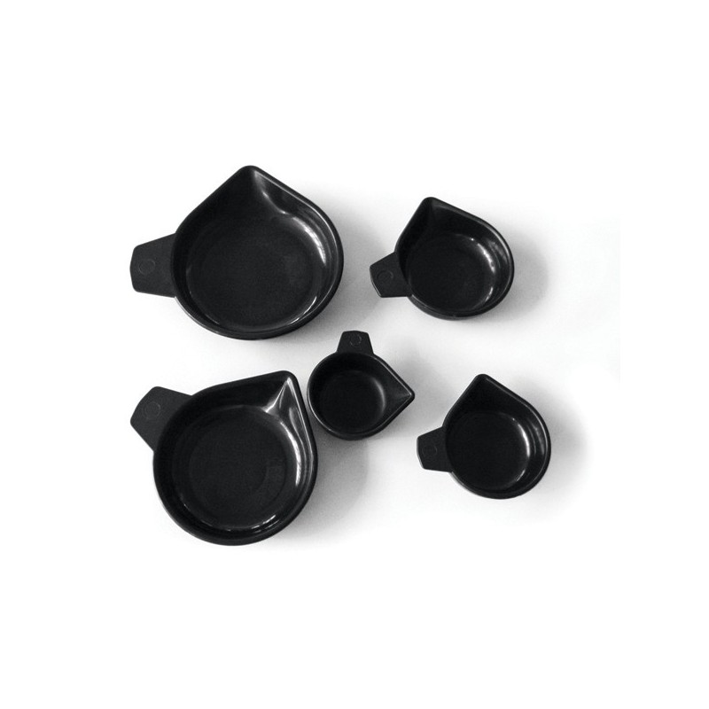 Zestaw 5 plastikowych tac do ważenia