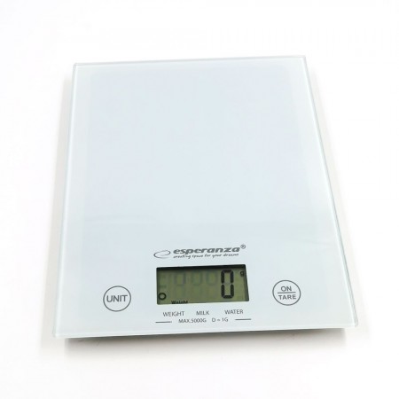 Esperanza EKS002W Waga kuchenna Cytrynowa biała 5kg / 1g