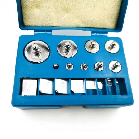 MV 211,1g zestaw 17 szt. Odważników kalibracyjnych od 10mg-100g