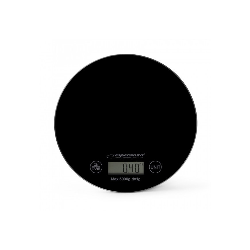 Esperanza EKS003K Cyfrowa waga kuchenna do 5kg / 1g czarna