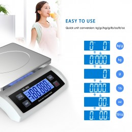 Waga cyfrowa paczkowa  SF-802 do 30kg / 1g biała