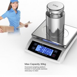 Waga cyfrowa paczkowa  SF-802 do 30kg / 1g biała
