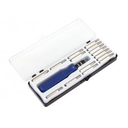 16-częściowy zestaw bitów ze śrubokrętem