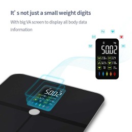 Waga łazienkowa FI2019LB-B Wielofunkcyjna waga osobowa do 180kg / 50g czarna - ✔️ cena, opinie | Mikrowagi.pl