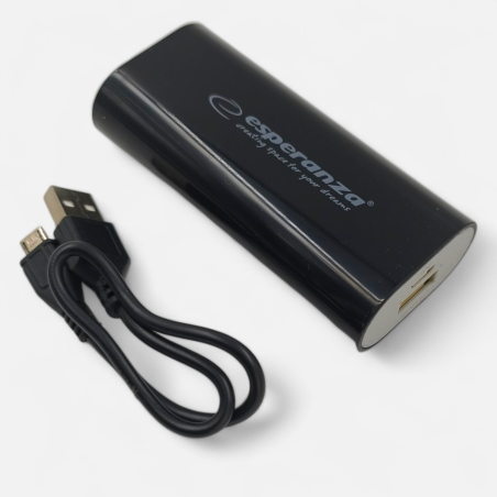 Esperanza EMP105K Powerbank 4400mAh - czarna - ✔️ cena, opinie | Mikrowagi.pl