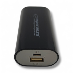 Esperanza EMP105K Powerbank 4400mAh - czarna - ✔️ cena, opinie | Mikrowagi.pl