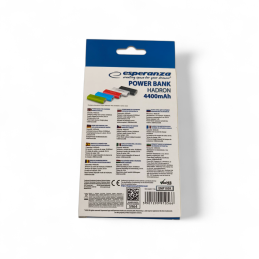 Esperanza EMP105K Powerbank 4400mAh - czarna - ✔️ cena, opinie | Mikrowagi.pl