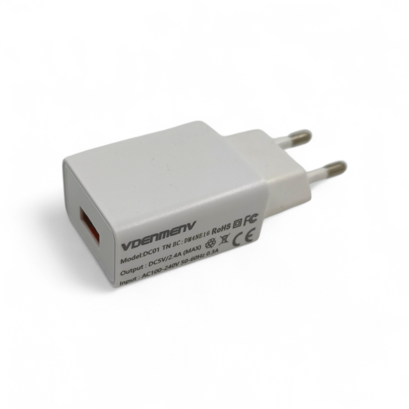 VDENMENV Ładowarka sieciowa USB-A 5V/2,4A - ✔️ cena, opinie | Mikrowagi.pl