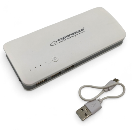 Esperanza EMP106WE Powerbank 8000 mAh - biało-szara - ✔️ cena, opinie | Mikrowagi.pl