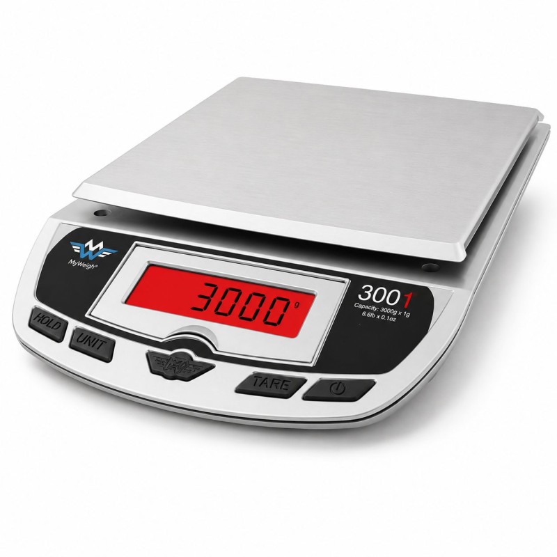 Waga kuchenna - MyWeigh 3001P Silver do 3000g / 1g